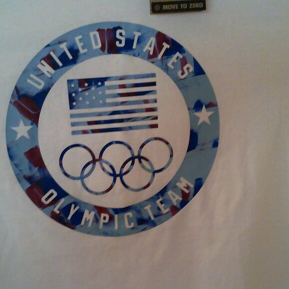 NEW NIKE OLYMPICS "Team USA Camo Essential Tee" MEN'S WHITE M T-SHIRT FN0862-100 - Picture 2 of 7